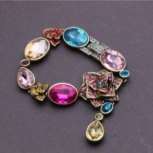 Heidi Daus Gorgeous Colorful Crystal paved bracelet